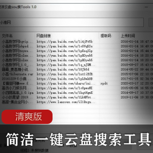 简洁一键云盘搜索工具清爽版